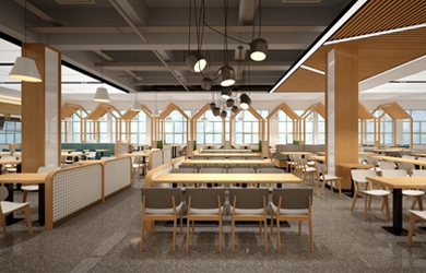 食堂設計 | 湖南食品藥品職業學院食堂設計